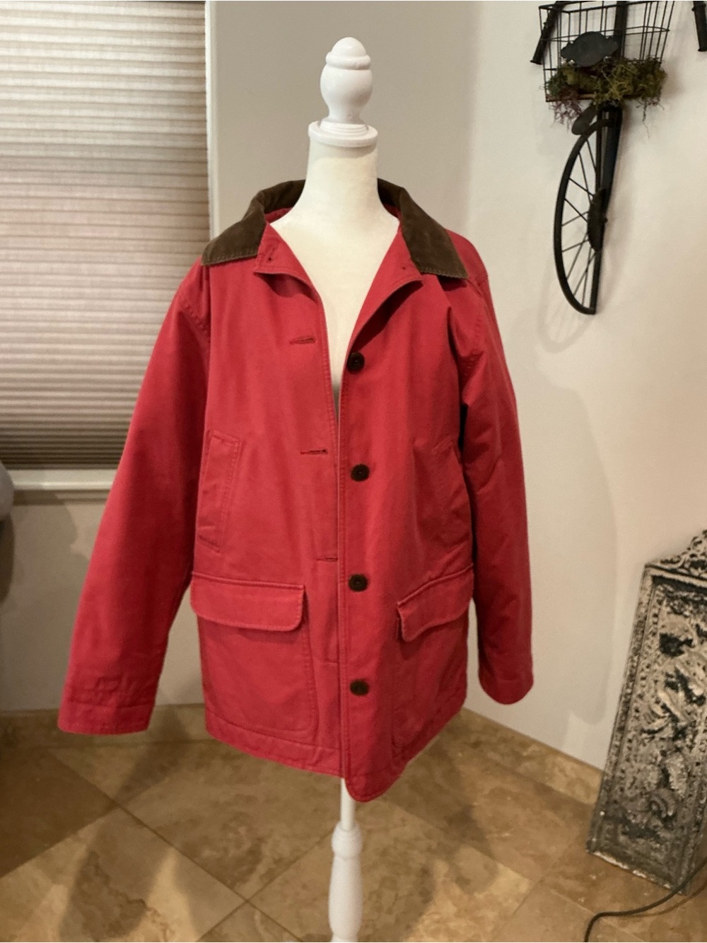 Vintage L.L. Bean Canvas/Fully Insulated Barn Coat Size M